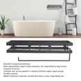 thumbnail image 3 of Estante para especias de pared estante para especias multifunción de metal de un nivel para montaje en pared ahorro de espacio para baño ANGGREK Otros, 3 of 8