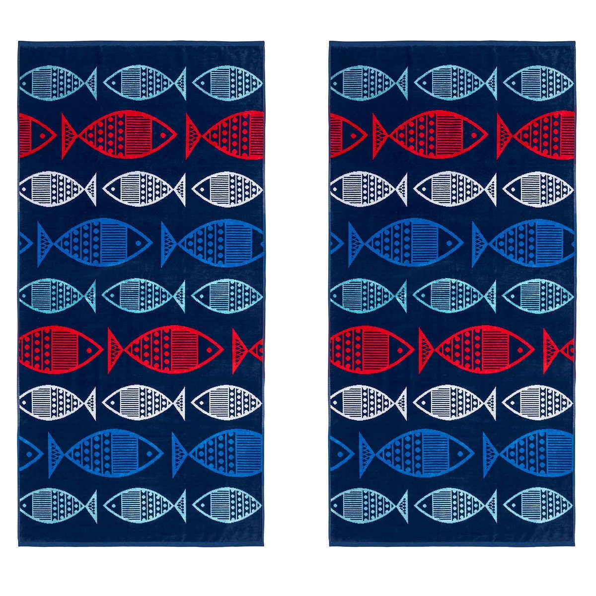 Loftex Youth Beach Towel Fish 2pack