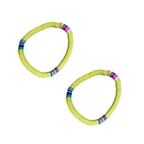 Hemoton Set of 2 Women's Bohemian Chain Bracelets, Handcrafted Clay, and Stylish Accessories