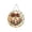 Bell, variant on Christmas Pearl Diamond Painting Suncatcher Kit, DIY Craft, Pre-Assembled Metal Chain, Acrylic Round Board with Lace Edge, 3D Mixed-Sized Pearl Beads Craft, Festive Window Wall Decor