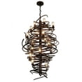 thumbnail image 2 of Meyda Tiffany 117475 Centric 18 Light 30" Wide Taper Candle Style Chandelier - Copper Vein, 2 of 5