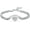 Silver, variant on Always In My Heart - Heart Cremation Jewelry Urn Bracelet for Ashes Adjustable Memorial Urn Bangles for Human / Pet Ashes Keepsake Bangle