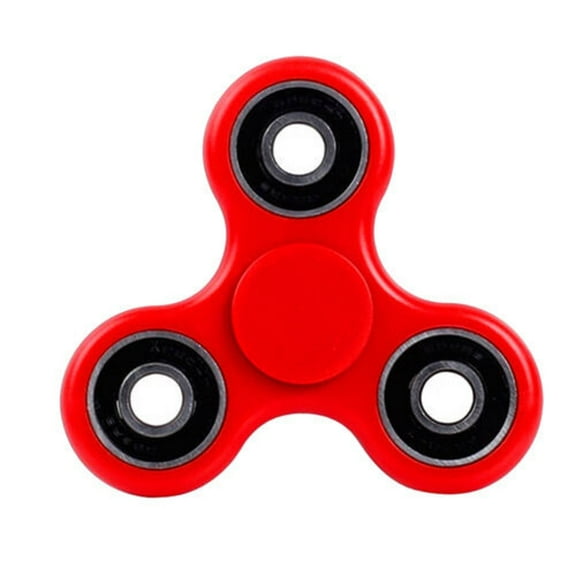 1 Pcs Stress Relief Hand Tri Spinner and Spinning Fidget Red Color