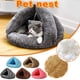 thumbnail image 1 of Xihbxyly Cama Cálida de Invierno para Mascotas, Caseta Triangular para Perros, Saco de Dormir de Felpa Suave, Cómoda y Cálida, Ideal para Mascotas Pequeñas y Medianas, Ideal para Perros y Gatos, Tama, 1 of 2