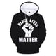 thumbnail image 2 of Sudadera con capucha con estampado 3D de Black Lives Matter para hombre, talla grande, manga larga, para primavera y otoño, para mujer, ropa para niños, 2 of 5