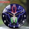 thumbnail image 2 of Decorative Clocks: Bodybuilder Glass Wall Clock ，Bodybuilder Gym Wall Art  Wall Clock for Home Decor, Christmas Gift for Bedroom, Game Room, Man Cave, Party Decor, Gym Lover Gift.Room Wall Decor, 2 of 8