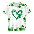 thumbnail image 4 of JIAYUE Boys Girls St Patricks Day Tops Shirts Cartoon Short Sleeve Crew Neck Pull-On Classic Fit T Shirt For Kids Festival Celebration, 4 of 4