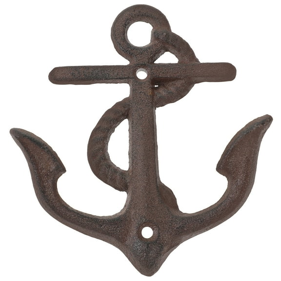 Phlegsive Vintage Anchor Hook Rustic Cast Iron Nautical Boat Anchor Molding Wall Hook