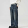 thumbnail image 4 of Xdegoge Baggy Jeans for Men Wide Leg Denim Pants Loose Fit Casual Y2K Streetwear Skate Trousers Classic Straight Vintage Everyday Comfy Bottoms, 4 of 9