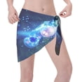 thumbnail image 3 of Disketp Casino Women Swimsuit Cover Up Short Chiffon Summer Beach Sarong Bikini Wrap Skirt Bathing Suit, 3 of 7
