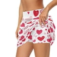 thumbnail image 2 of Garronmavis Valentines Day Skirt Women's Tennis Golf Skort High Waisted Athletic Skirt Skort with Pocket Shorts Casual Mini Skirts Sports Activewear, Valentines Heart, Size 3XL, 2 of 7