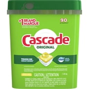 Cascade Dishwasher Detergent Pods, Actionpacs Dishwasher Pods, Lemon Scent, 90 Count