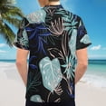 thumbnail image 6 of High Quality Hawaiian Shirts for Men Short Sleeve Aloha Beach Shirt Floral Summer Casual Button Down Shirts Blouses GRPS5S, 6 of 7