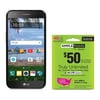 Simple Mobile LG Grace 4G LTE Prepaid Smartphone with Free $50 Unlimited Bundle