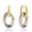 JDE0310031-WT, variant on 14k Gold Plated Amber Resin Hoop Earrings for Women Trendy, Hypoallergenic Chunky Gold Earrings Jewelry Gifts