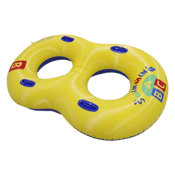 Anillo de natación,Anillo de Natación con Asas Flotador de Piscina Adultos,Tubo interior de natación inflable de PVC con anillo de natación,Pareja ,tubo de natación,juguete divertido