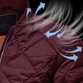 thumbnail image 5 of LYSMORA 2026 Men's Quilted Bomber Jacket, Ribbed Trim Zipper Side Pockets Loose Fit Warm Padded Casual Outerwear, 5 of 6