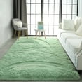 thumbnail image 7 of Homore Cute Fluffy Velvet Carpet Soft Washable Area Rugs for Bedroom/ Living Room Decoration, 5' x 8' Mustard Green, 7 of 7