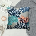 GOSMITH Nautical Coastal Throw Pillow Covers Beach Themed Ocean Coral