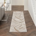 thumbnail image 2 of Nourison Splash 2'2" x 7'6" Beige Gray Modern Indoor Fabric Rug, 2 of 8