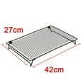 thumbnail image 2 of Uxcell Cooling Rack for Baking 1-Pack, 16.5 x 10.5 Inches Baking Rack, Metal Wire Bread Cake Cookie Rack, Oven Safe for Cooking, Roasting, Grilling, 2 of 5