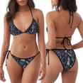 thumbnail image 3 of Balery Anchors and Lighthouse Pijama Estampado Bikini de Dos Piezas para Mujer - Conjunto de Bikini Ajustable Sexy y Cómodo para Playa, 3 of 6