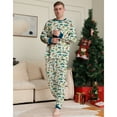 thumbnail image 4 of GYRATEDREAM Christmas Family Pajamas Sets, Christmas Family Matching Pajamas Sleepwear, Xmas Holiday Dinosaur Print Family Pjs Jammies Nightwear Loungewear for 3M-4XL, 4 of 8