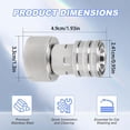 thumbnail image 5 of Pressure Washer Fitting 3/4inch to 1/4inch Flower Shower Nozzle Stainless Steel, 5 of 8