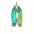 thumbnail image 3 of Colorful Rainbow Silky Tropical Colorful Exotic Pashmina Wrap Shawl Scarf, 3 of 5