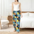 thumbnail image 5 of Uemuo Sunflowers Pattern Women's Wide Leg Palazzo Lounge Pants with Pockets Light Weight Loose Comfy Casual Pajama Pants-XX-Large, 5 of 9