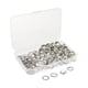 thumbnail image 4 of 100 juegos de anillos de cortina en forma redonda de clavel, cortinas de costura, cortinas Baoblaze Ojal de cobre con arandela, 4 of 8