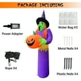 thumbnail image 5 of Spooky Halloween Inflatable Witch Decorations, 10 Ft Blow up Outdoor Decor with LEDs, Yard Lawn Garden Party Festival, 5 of 8