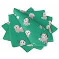 thumbnail image 1 of "S4Sassy Green Puppies Dog Re-Usable Napkin Dinning Set Wedding Party Table Linen 18 x 18""(Pack of 4)", 1 of 8