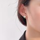 thumbnail image 2 of Pendientes shaofei de botón de Plata de ley S925 modelo 3391, 2 of 2