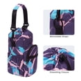 thumbnail image 5 of WANDF Water Bottle Holder with Strap,Insulated Water Bottle Carrier Sling Bag for 32oz 40oz Bottles, Crossbody Pouch with Phone Pocket for Walking Hiking Travel Gym Beach(Blue Feather), 5 of 10