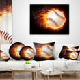 thumbnail image 4 of Designart Baseball Ball - Sport Throw Pillow - 12x20, 4 of 5