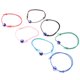 thumbnail image 3 of pulseras delicadas ajustables coloridas tejidas a mano con ojo azul turco, pulsera de buena suerte, cuerda para hombres y mujeres, regalo, 3 of 5