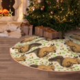 thumbnail image 5 of Fotbe Retro Squirrel Pattern Christmas Tree Skirt, Tree Skirts Plush Christmas Decorations, Christmas Tree Skirts Xmas Decorations Holiday Party Decor-30", 5 of 6