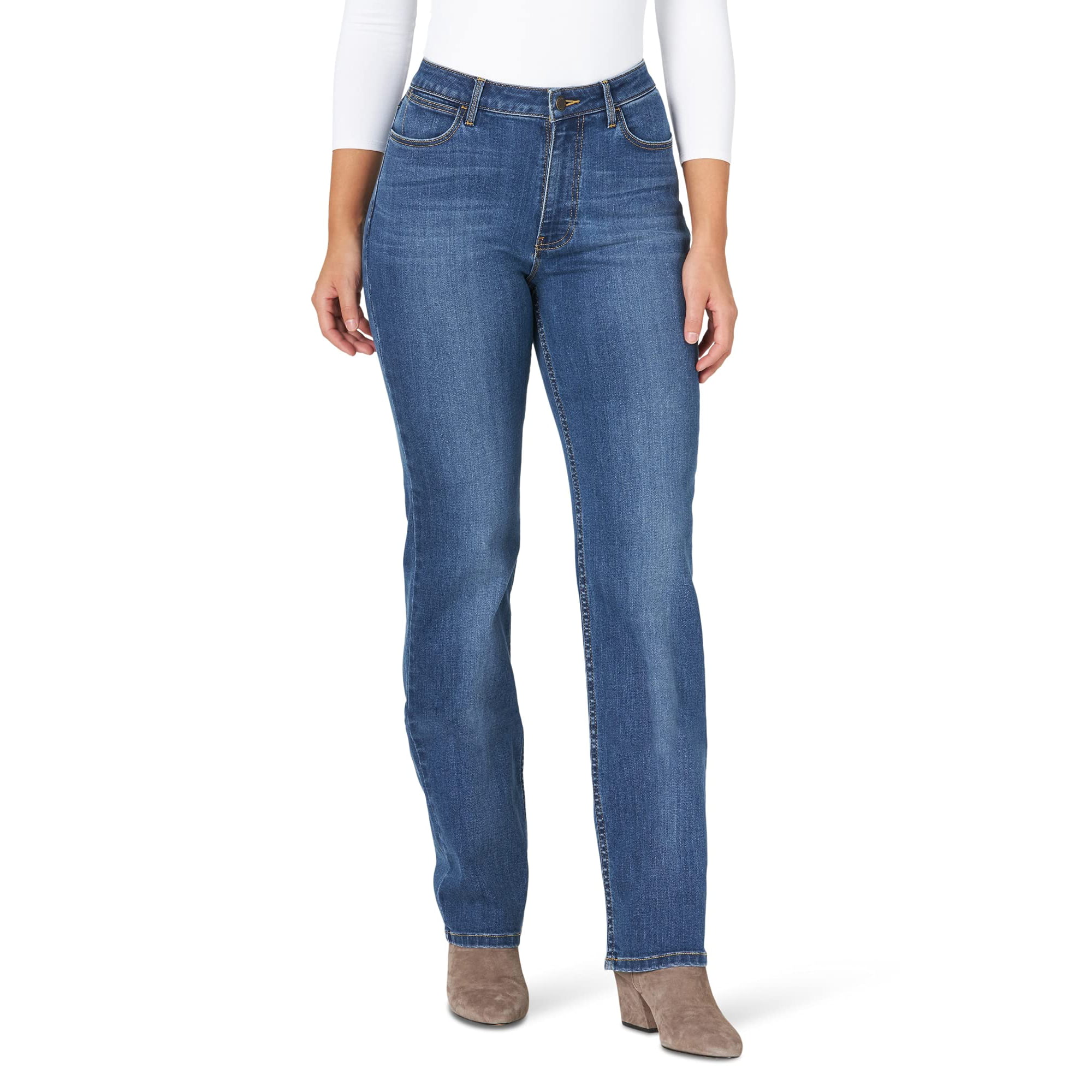 Wrangler Women's High Rise True Straight Fit Jean, Hudson, 4W x 30L |  Walmart Canada