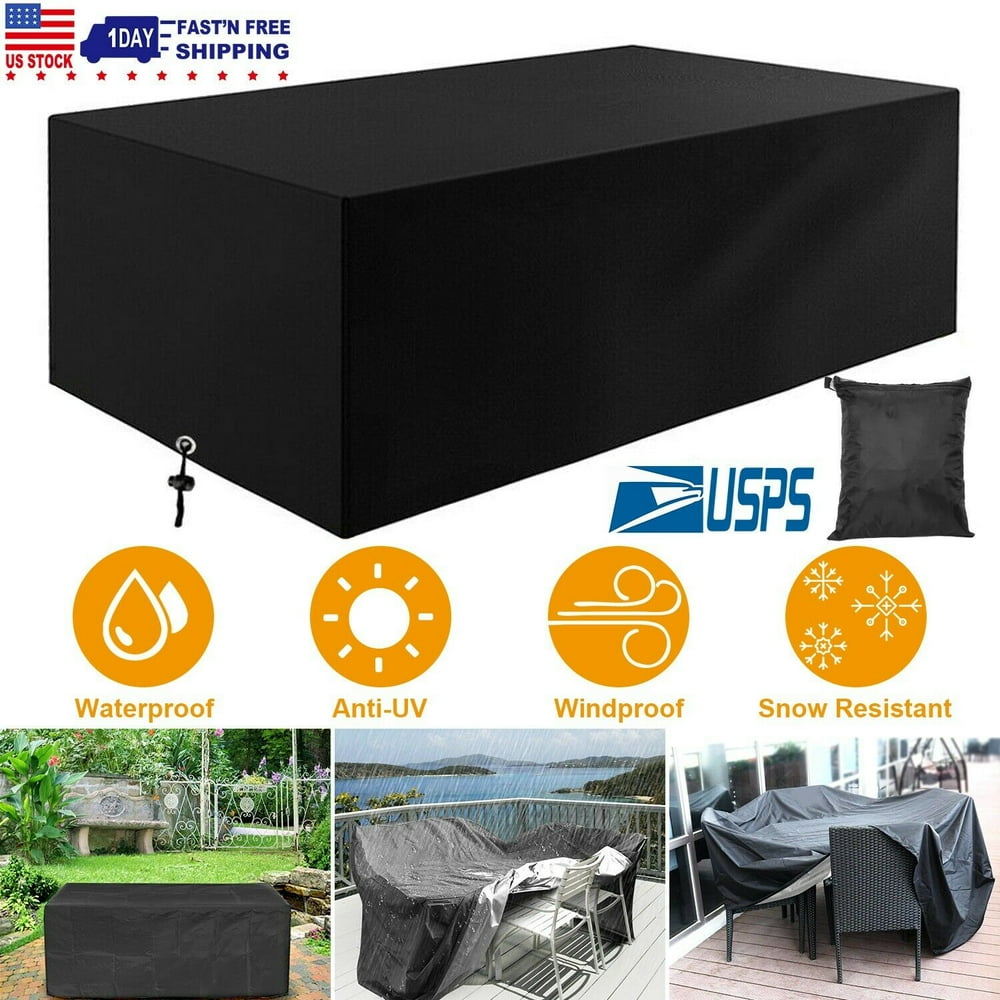 Patio Table Cover, Outdoor Waterproof Rectangular Table Cover
