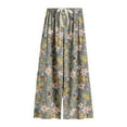 thumbnail image 2 of Wensltd Women's Comfy Pajama Pants Print Casual Thin Wide Leg Lounge Pants, 2 of 3