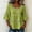 Green, variant on DuoJiaJ Womens 3/4 Sleeve Top, Square Neck with Lace Solid Summer Blouse Black L