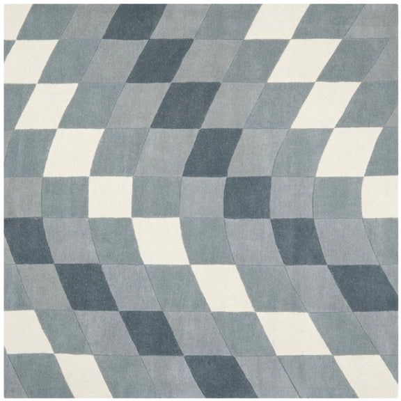 SAFAVIEH Soho SOH782B Handmade Light Grey / Ivory Rug