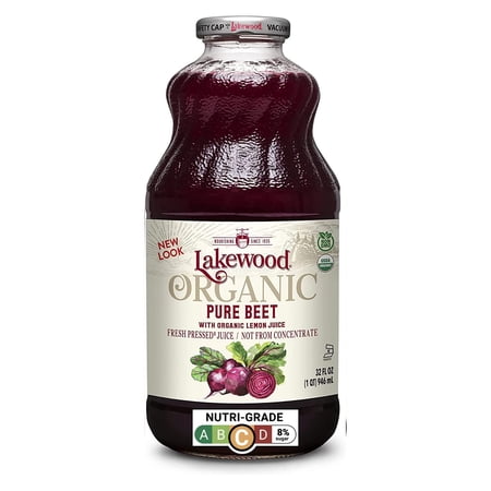 Lakewood Organic Beet Juice, 32 Fl Oz (Pack Of 1) Package May Vary Packaging May Vary