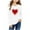 White, variant on Spazoro Kids Girls Sweatshirts, Valentine's Day Heart Print Crew Neck Long Sleeve Casual Blouses Tops for Child Girls Black Size 2 T
