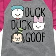 thumbnail image 3 of Disney - Duck Duck Goof - Toddler & Youth Girls Raglan Graphic T-Shirt, 3 of 5
