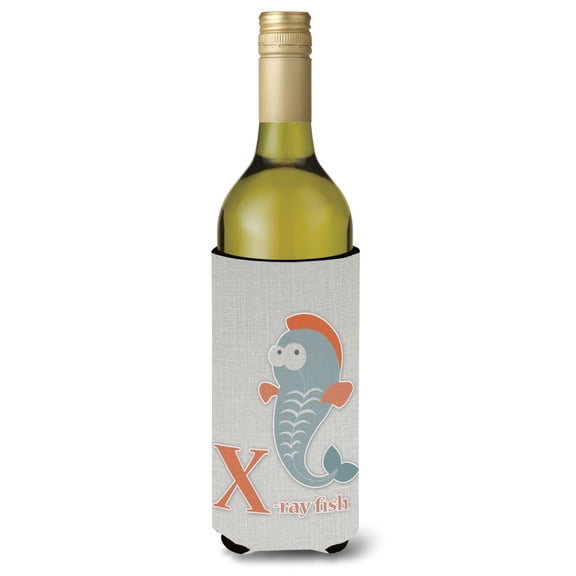 Alphabet X for Xray Fish Wine Bottle Hugger
