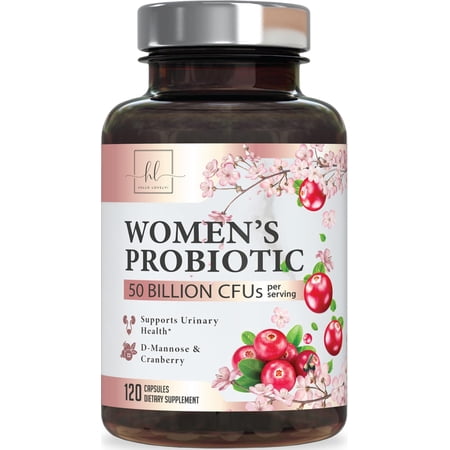 Probiotics for Women with Cranberry - 16 Premium Strains for pH Balance - Women Probiotics for Digestive Health, Vaginal & Immune Support - Women's Probiotic Health - Bottled in USA - 120 Capsules