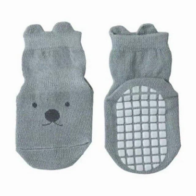 Chaussettes Bébé Antidérapantes pour Marche Intérieure Isolation Thermique Design Cartoon Mignon Doux Confortable 1-5 Ans
