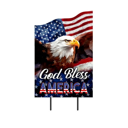 Briarwood Lane God Bless American Eagle Metal Art
